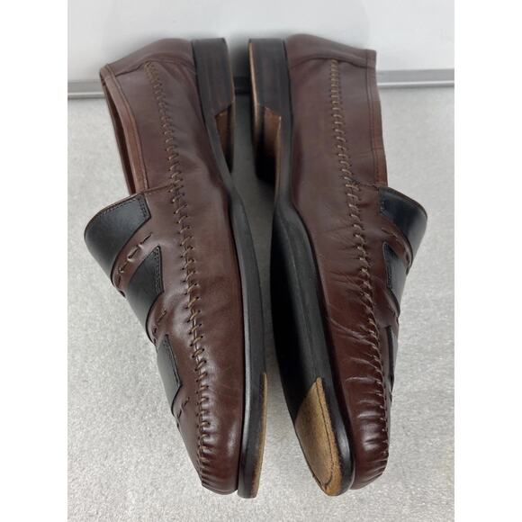 mens\'s Avventura Italy Brown /BLACK Leather/S Dress Shoes 13 M main image 5